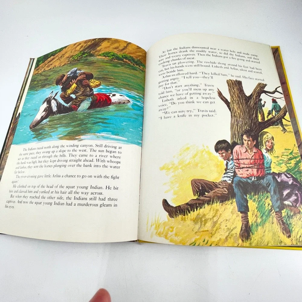 Walt Disney Savage Sam Big Golden Book 1963 Vintage Hardcover Western Large